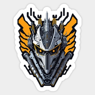 Mecha Skull S03 D96 Sticker